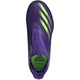 Pantofi de fotbal Adidas X Ghosted.3 Ll Tf Junior violet EH2016 1