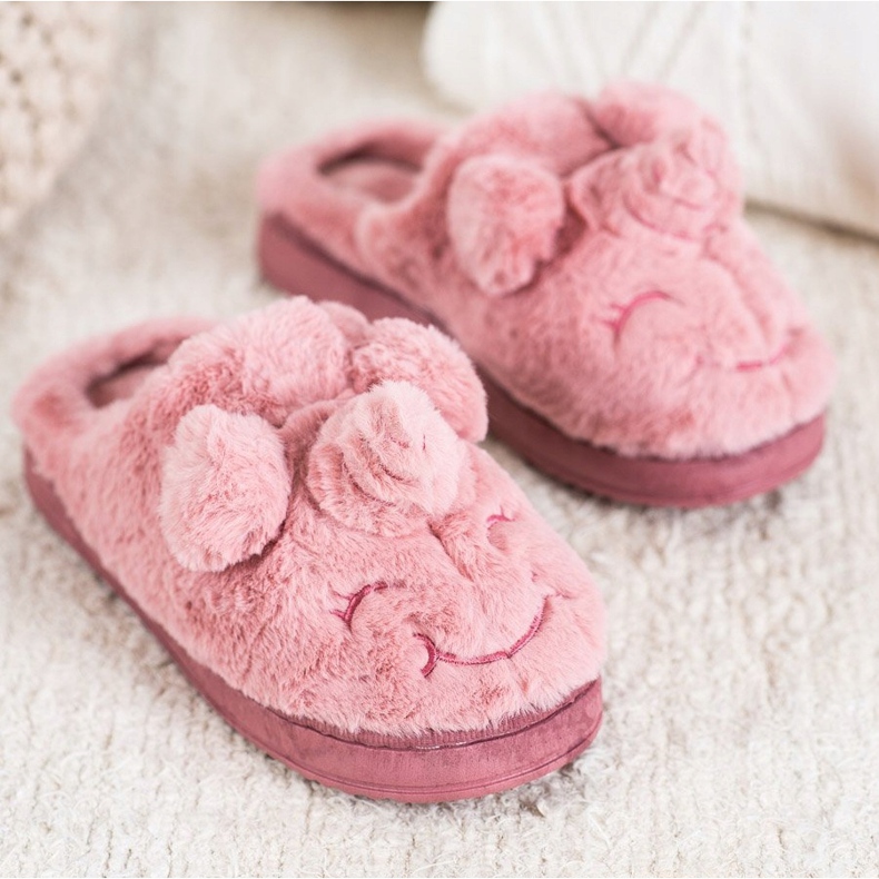 Bona Papuci de unicorn pentru femei roz 1