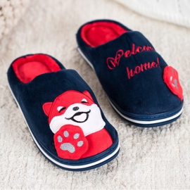 Bona Bun venit papuci de casă alb roșu albastru marin 1 Bona Bun venit papuci de casă alb roșu albastru marin 1