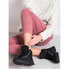 Kylie Trappers negri cu piele de oaie negru 1