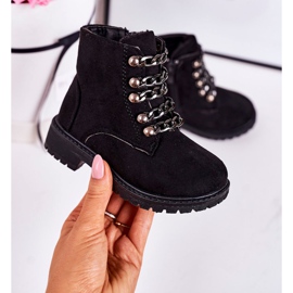 Trappers izolate pentru copii Lanț de piele ecologică Black Rock & Roll negru 2 Trappers izolate pentru copii Lanț de piele ecologică Black Rock & Roll negru 2