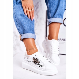 Încălțăminte sport pentru femei Adidași cu zgomot alb argintiu 2 Încălțăminte sport pentru femei Adidași cu zgomot alb argintiu 2