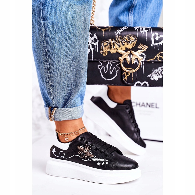 Încălțăminte de sport pentru femei, adidași cu un zgomot negru Amour 1