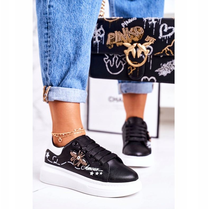 Încălțăminte de sport pentru femei, adidași cu un zgomot negru Amour 2