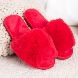 Bona Papuci roșii cu stil roșu 1