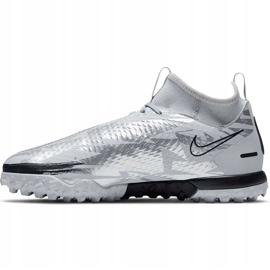 Pantofi de fotbal Nike Phantom Gt Scorpion Academy Dynamic Fit Tf Junior DA2289 001 argint argint 2