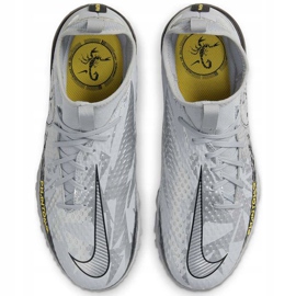 Pantofi de fotbal Nike Phantom Gt Scorpion Academy Dynamic Fit Tf Junior DA2289 001 argint argint 1