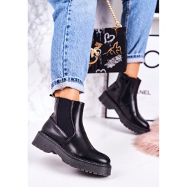 PJ1 Ghete de damă Cizme Jodhpur Pe o talpă de cauciuc Voyager Black negru 1