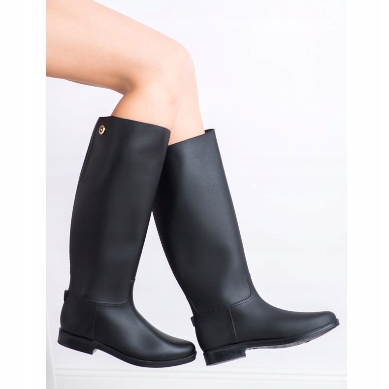 SHELOVET Galoshes negru înalt 1