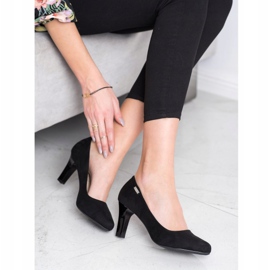 J. Star Pompe cu toc casual negru 1