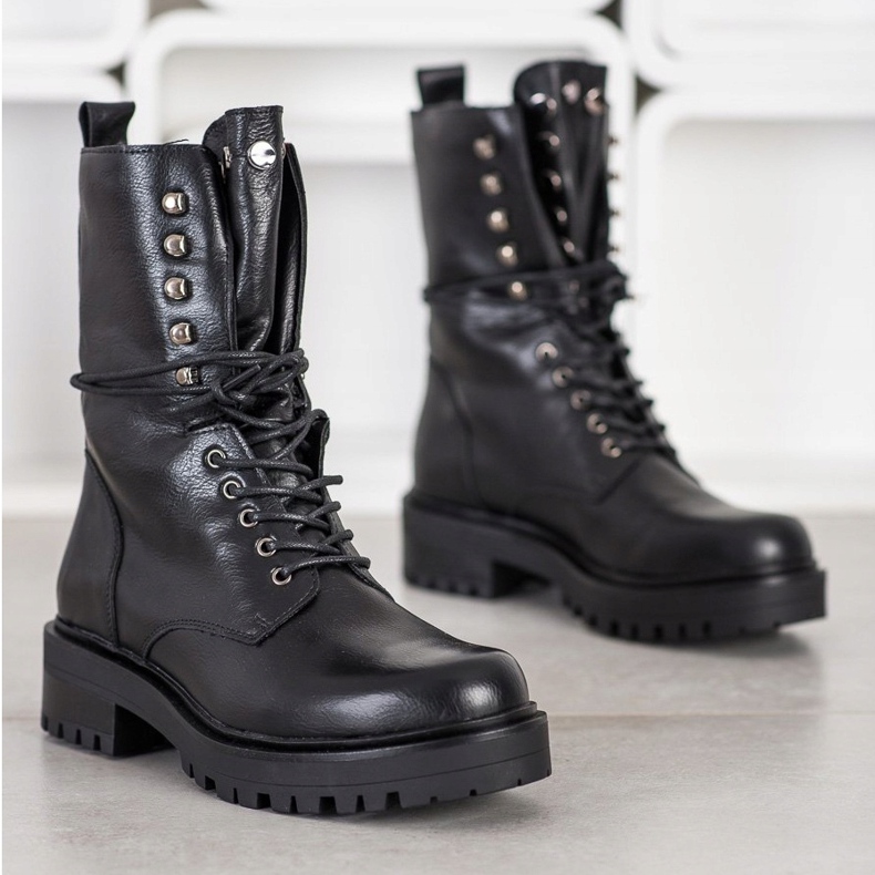 Seastar Cizme negre negru 1