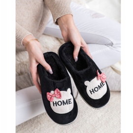 Bona Papuci de casă negru 2