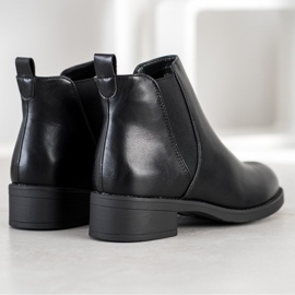 Ideal Shoes Cizme Chelsea din piele ecologică negru 1
