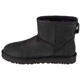 Cizme Ugg W Classic Mini Leather W 1016558-BLK negru 1
