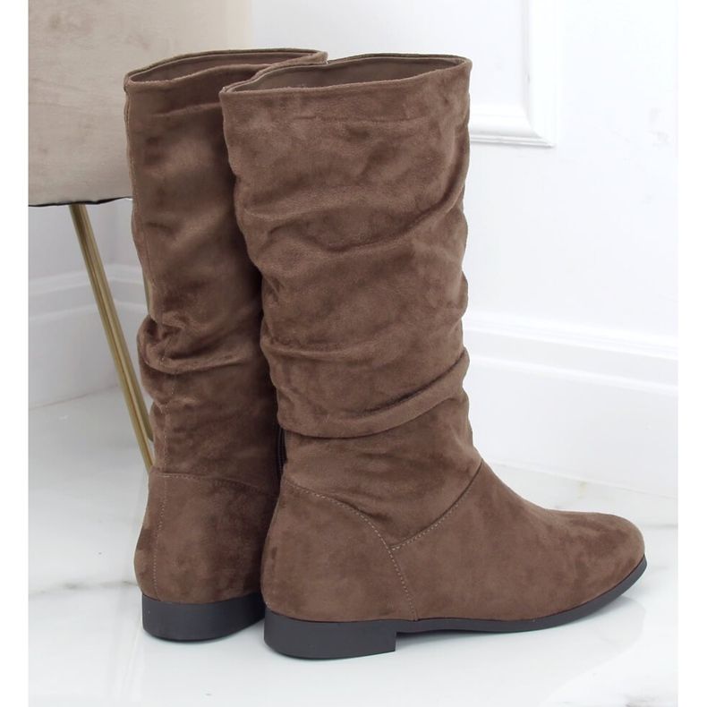 Cizme de damă toc plat J19-92 Kaki verde 2 Cizme de damă toc plat J19-92 Kaki verde 2