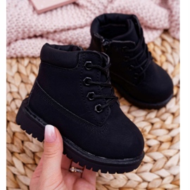 FRROCK Cizme Trappers pentru copii Black Dexter negru 1