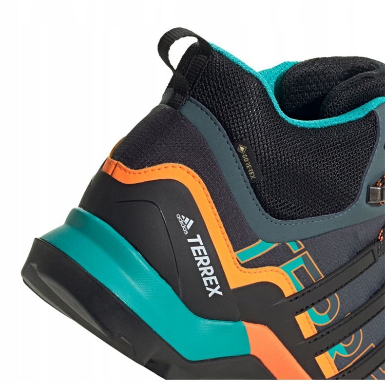 Pantofi Adidas Terrex Swift R2 Mid Gtx M FV6840 negru portocale gri verde 2
