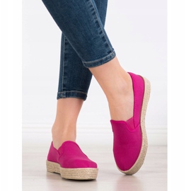 SHELOVET Espadrile Fuchsia roz 1 SHELOVET Espadrile Fuchsia roz 1