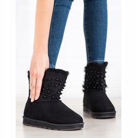 Bona Mukluki cu margele negru 1