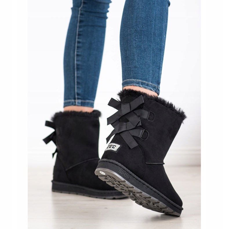 Bona Mukluki negru cu arcuri 1