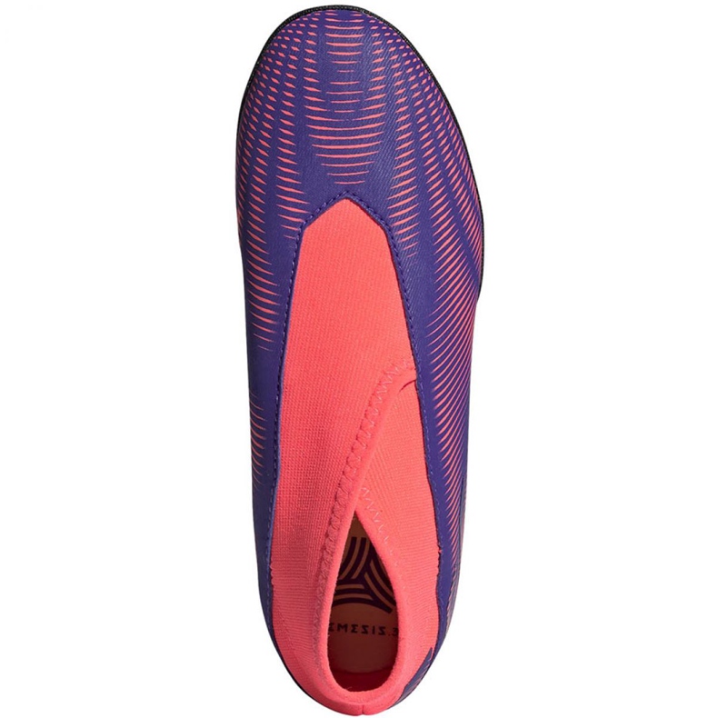 Ghete de fotbal Adidas Nemeziz.3 Ll Tf Jr EH0584 portocaliu, violet, roz violet 1 Ghete de fotbal Adidas Nemeziz.3 Ll Tf Jr EH0584 portocaliu, violet, roz violet 1