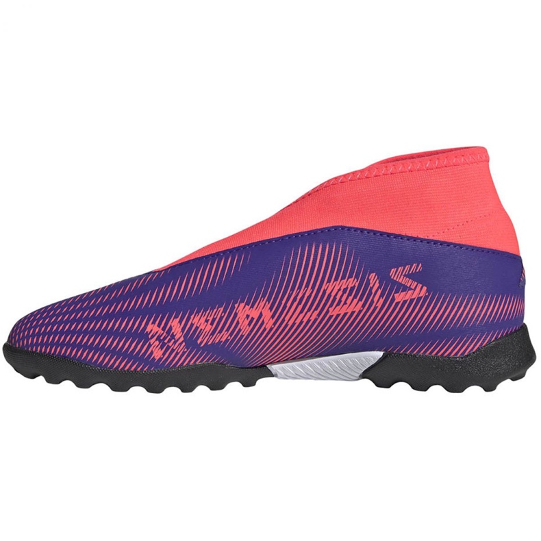Ghete de fotbal Adidas Nemeziz.3 Ll Tf Jr EH0584 portocaliu, violet, roz violet 2 Ghete de fotbal Adidas Nemeziz.3 Ll Tf Jr EH0584 portocaliu, violet, roz violet 2