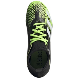 Ghete de fotbal Adidas Predator 20.3 Fg Jr EH3024 portocaliu, negru, verde negru 1