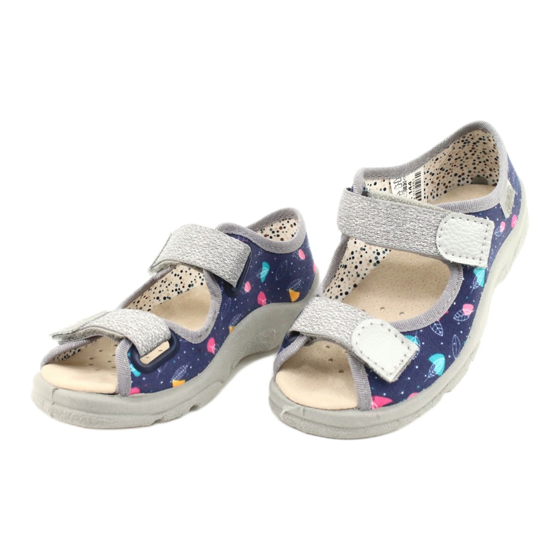 Încălțăminte pentru copii Befado 869X144 albastru argint gri 3