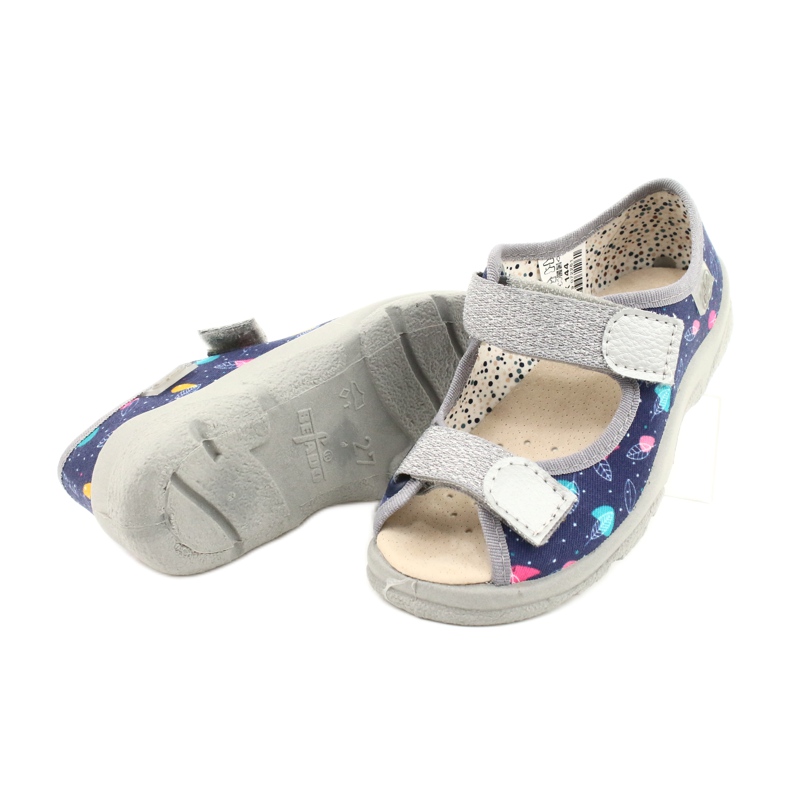 Încălțăminte pentru copii Befado 869X144 albastru argint gri 4