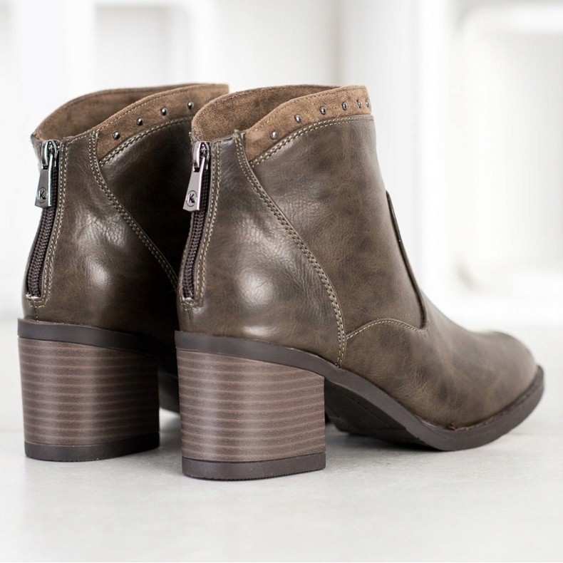 Kylie Cizme casual din piele ecologică maro 1