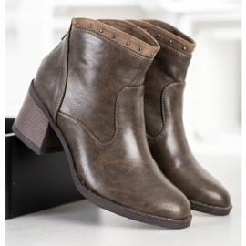 Kylie Cizme casual din piele ecologică maro 2