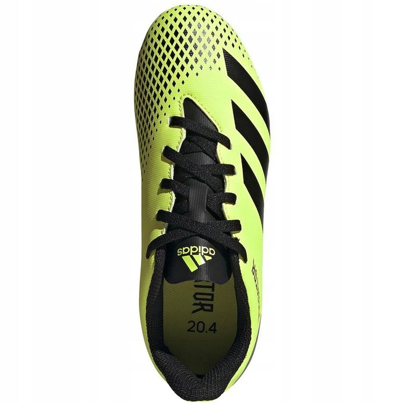 Cizme de fotbal Adidas Predator 20.4 FxG Junior verde-negru EH3037 1