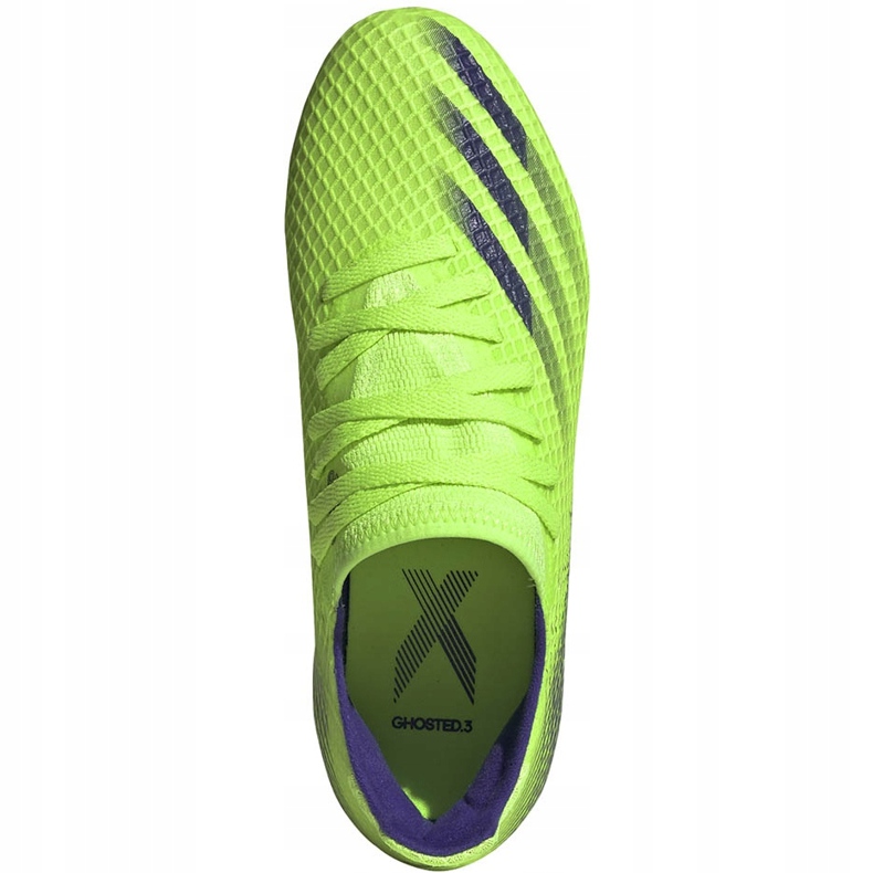 Ghete de fotbal Adidas X Ghosted.3 Fg Junior verde EG8212 1