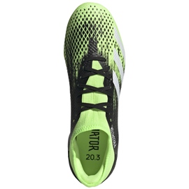 Ghete de fotbal adidas Predator 20.3 L Fg verde și negru EH2922 1