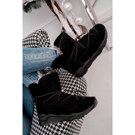 HAN Cizme de zăpadă sport pentru femei cu blană neagră Synte negru 2 HAN Cizme de zăpadă sport pentru femei cu blană neagră Synte negru 2