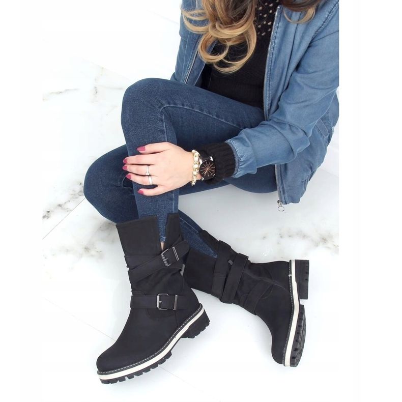 Ghete pe protector negru 9671 Negru 2