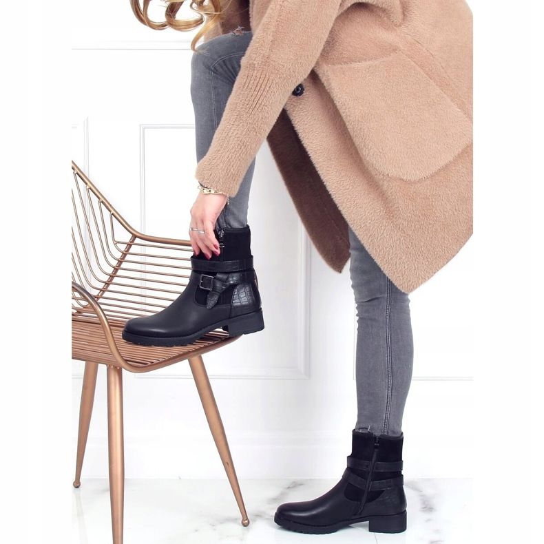 Cizme de dama militare negre 267 Negre negru 2 Cizme de dama militare negre 267 Negre negru 2