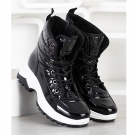 SHELOVET Cizme de zăpadă confortabile negru 2