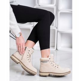 SANDIC Trappers With Sheepskin bej 1