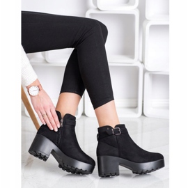Best Shoes Cizme ușoare pe Paltform negru 1
