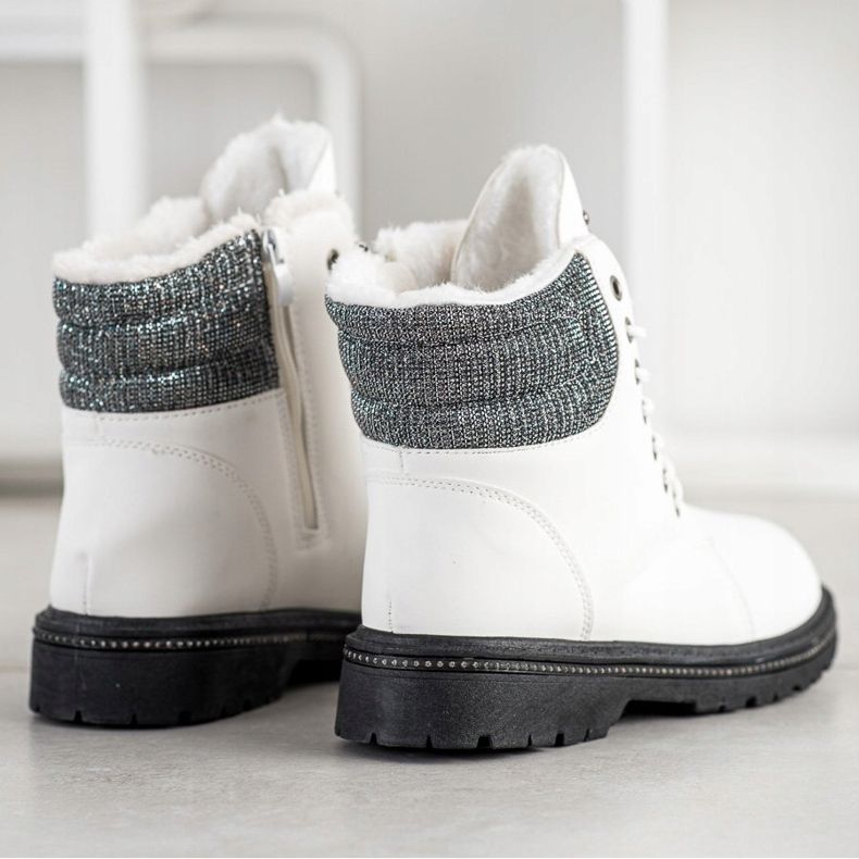 SHELOVET Trappers albi cu zirconiu cubic 1