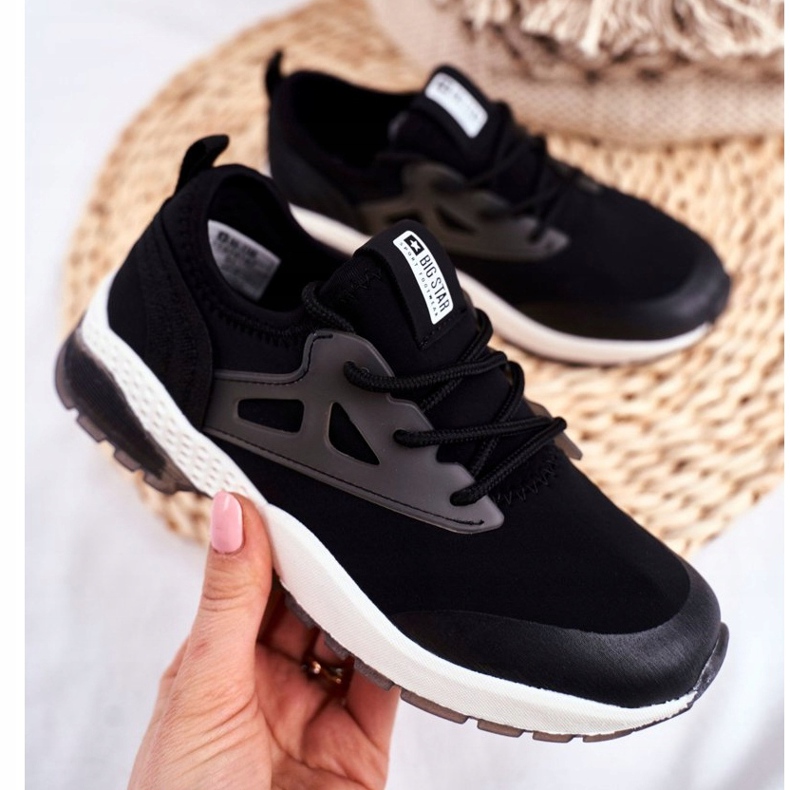 Pantofi sport pentru copii negri FF374147 Big Star negru 2 Pantofi sport pentru copii negri FF374147 Big Star negru 2