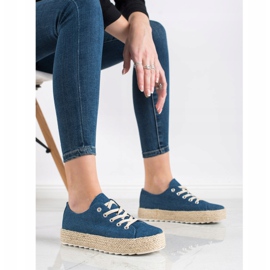 Kylie Adidași pe platformă albastru 3