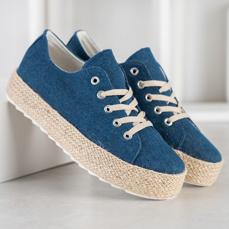 Kylie Adidași pe platformă albastru 2