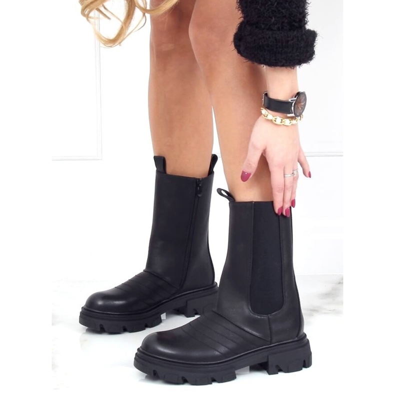 Cizme negre de motocicletă D-5 Negre negru 2 Cizme negre de motocicletă D-5 Negre negru 2