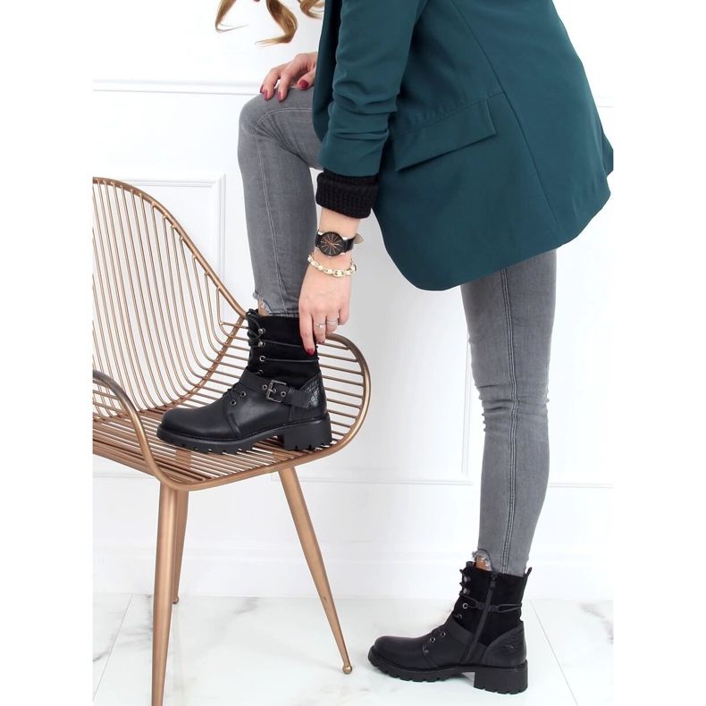 Cizme negre de lucru 1215-PA Negre negru 2