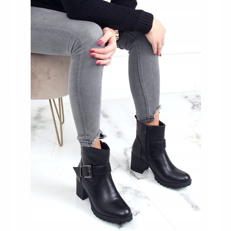 Cizme negre cu toc înalt 7956-GA Negru 1