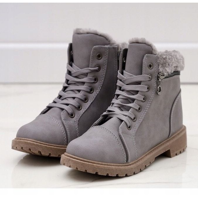 Cizme izolate cu capcane gri Dorfir 1