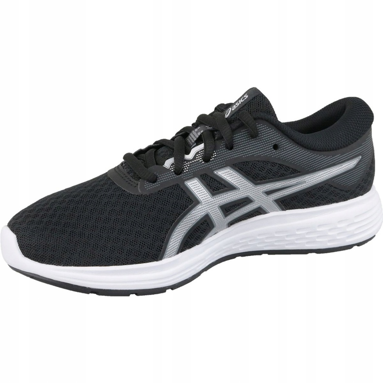 Pantofi de alergare Asics Patriot 11 Gs Jr 1014A070-002 negru argint gri 1