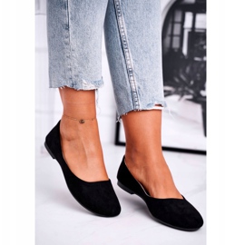 EVE Balerini de damă din piele neagră Lasota 1031 negru 3